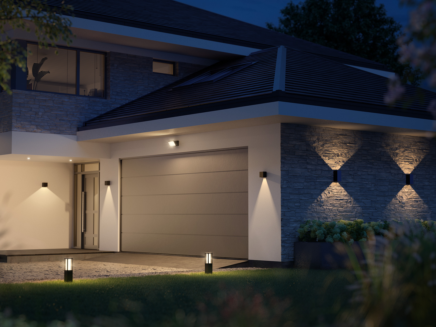 Ulkoseinävalaisin Philips Hue Resonate 8W 350-590lm 2000-6500K musta