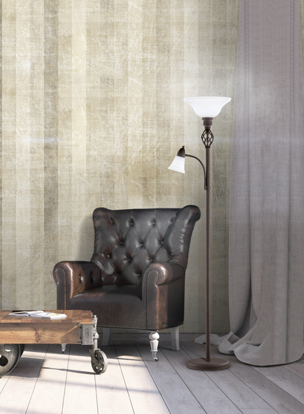 Lattiavalaisin TRIO 2-osainen 4602021-24 E27 ruskea