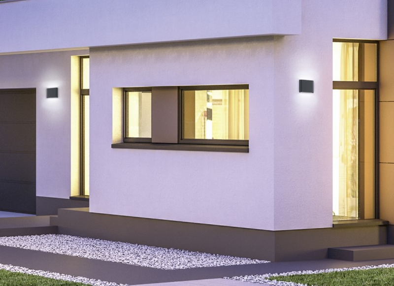 Ulkoseinävalaisin TRIO Thames II 2x2,5W antrasiitti