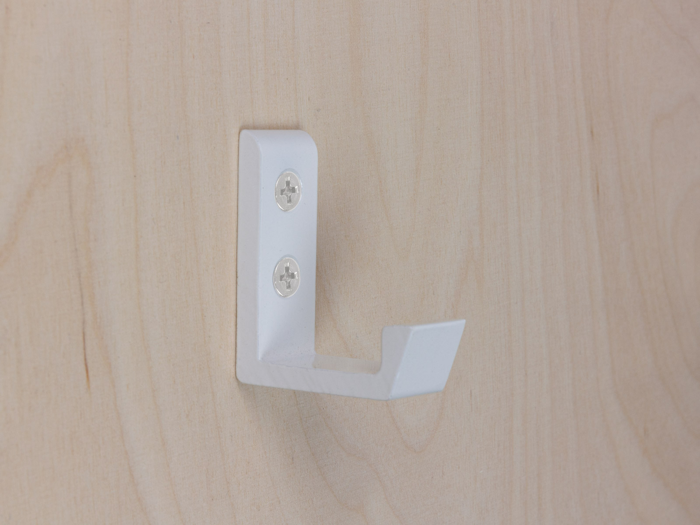 Vaatekoukku Cello 50 alumiini valkoinen 2kpl