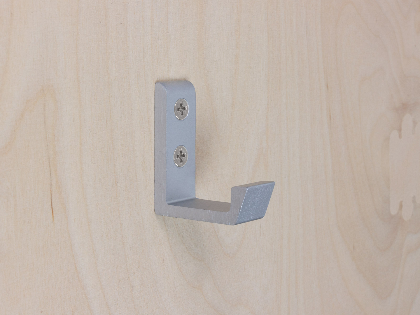 Vaatekoukku Cello 50 alumiini harmaa 2kpl