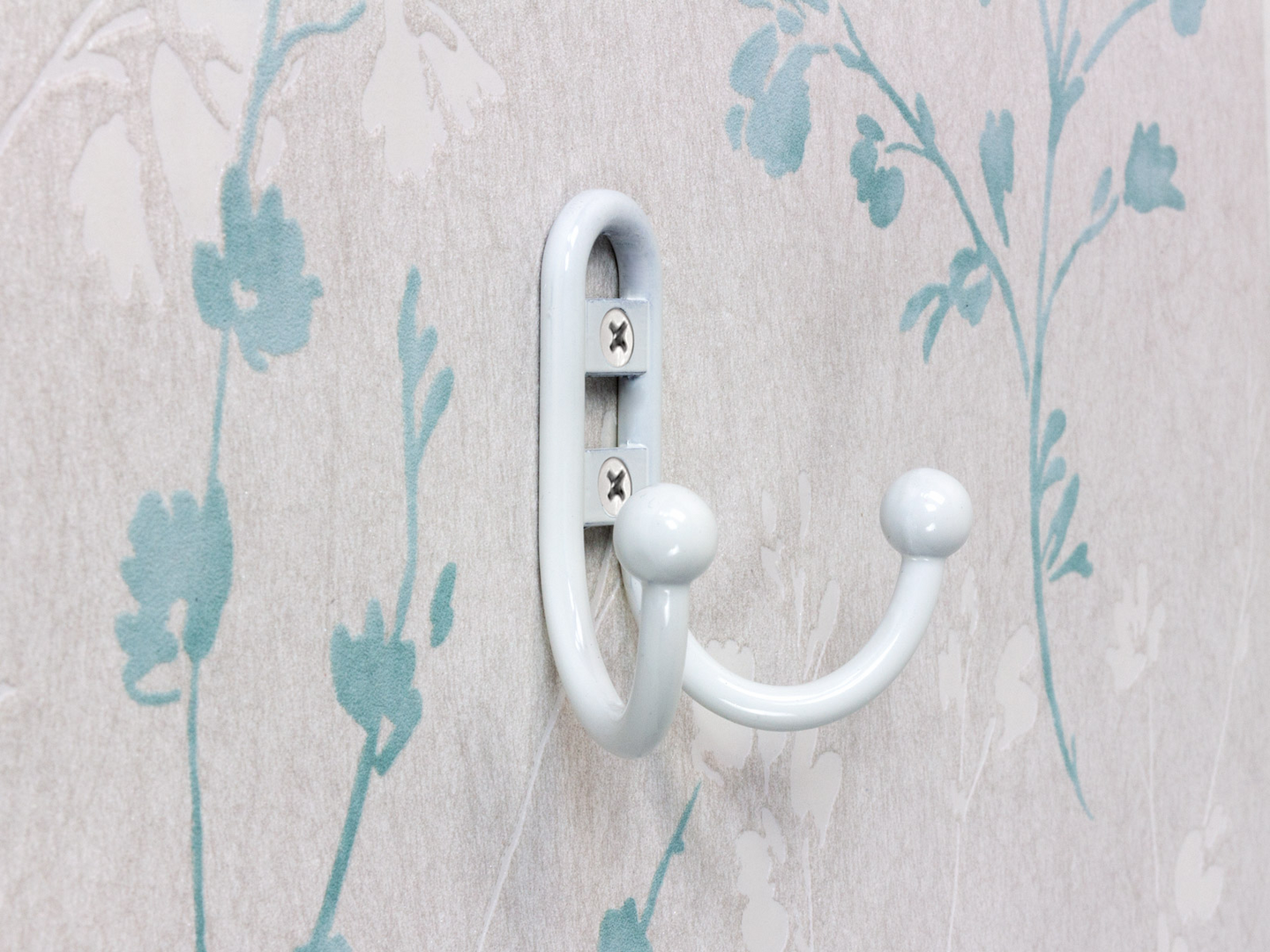 Vaatekoukku Cello Arona 70mm valkoinen