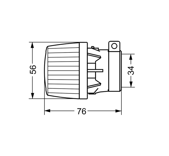 Patteritermostaatti Danfoss RA/V 2960 kiinto 34mm 13G2960