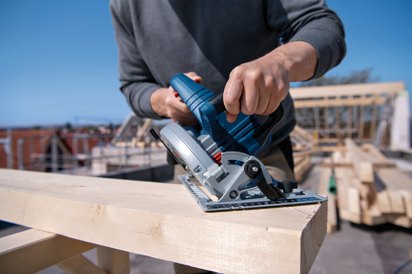 Akkukäsipyörösaha Bosch GKS 18V-68 C Solo