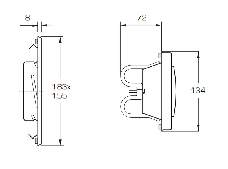 Saneerausventtiili FläktGroup SAV-100 Cleanvent pinnoitteella
