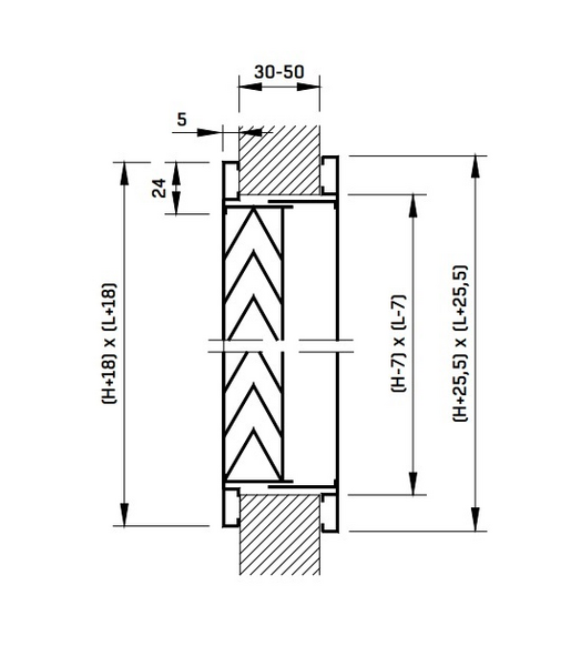 Virtaussäleikkö FläktGroup OSK 500X200