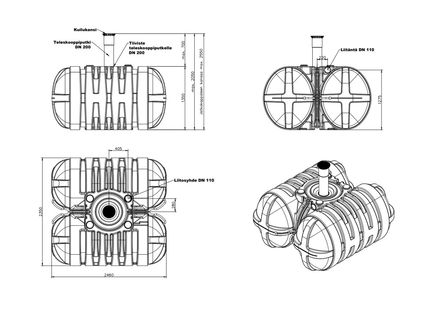 Umpisäiliö Roth Twinbloc 5000