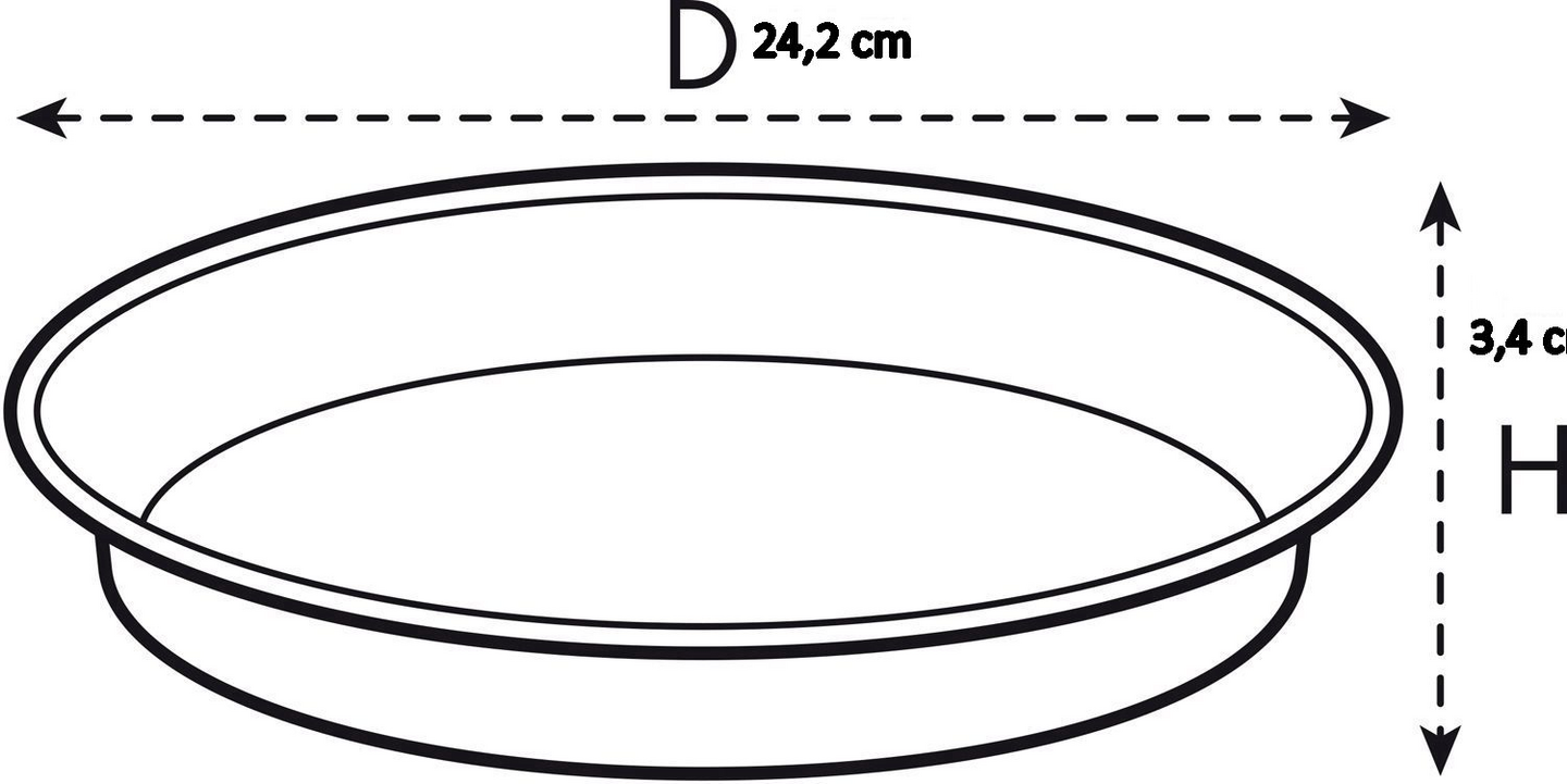 Aluslautanen Elho Uni-Saucer 25cm kirkas