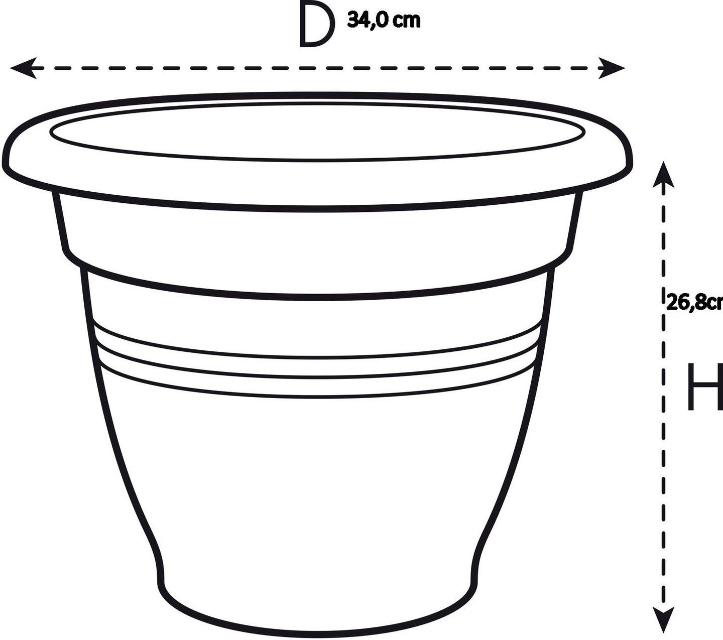 Ruukku Green Basics Campana 35cm musta