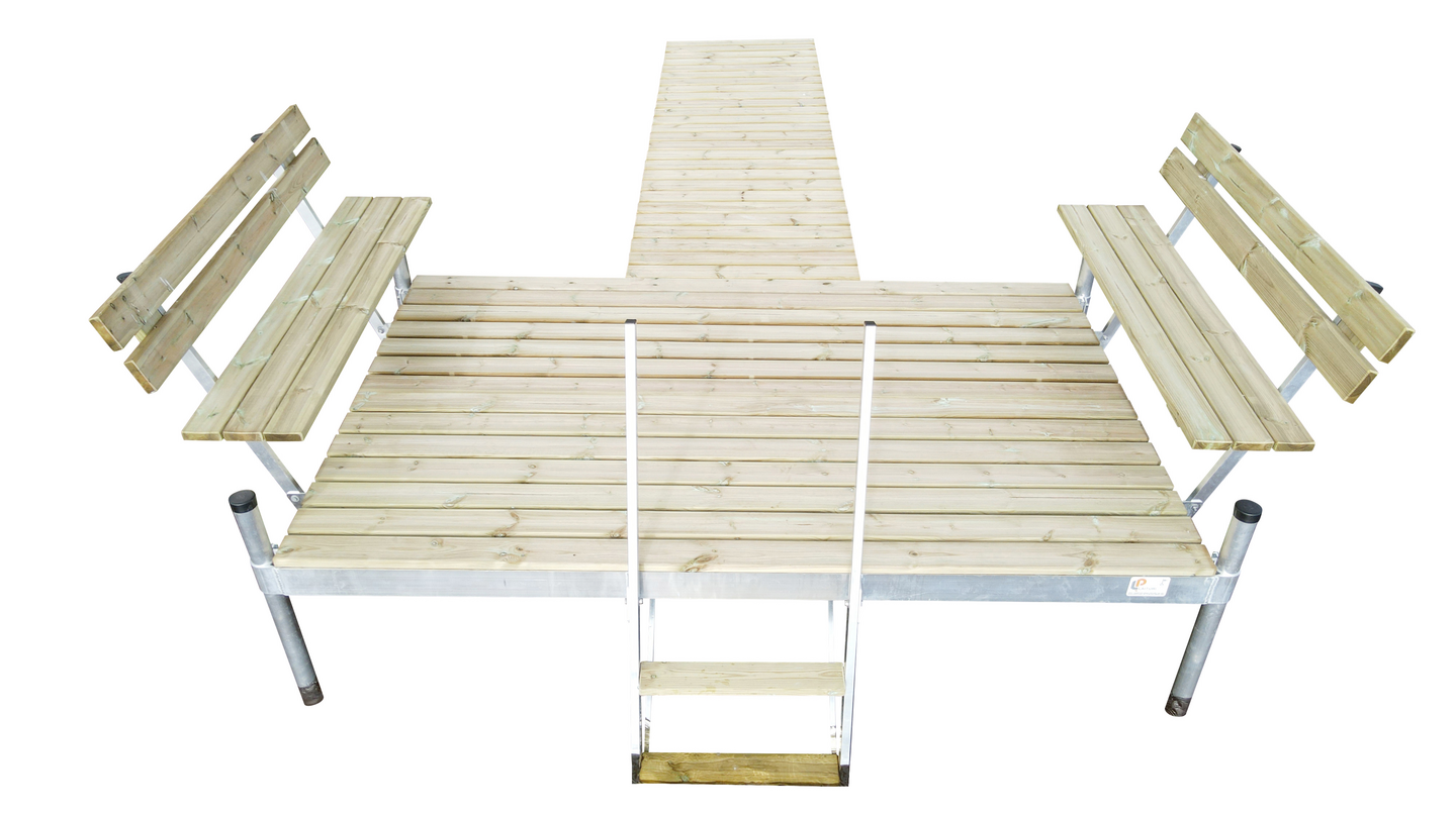 LP-laituri Komia 2-penkkinen 4,6m