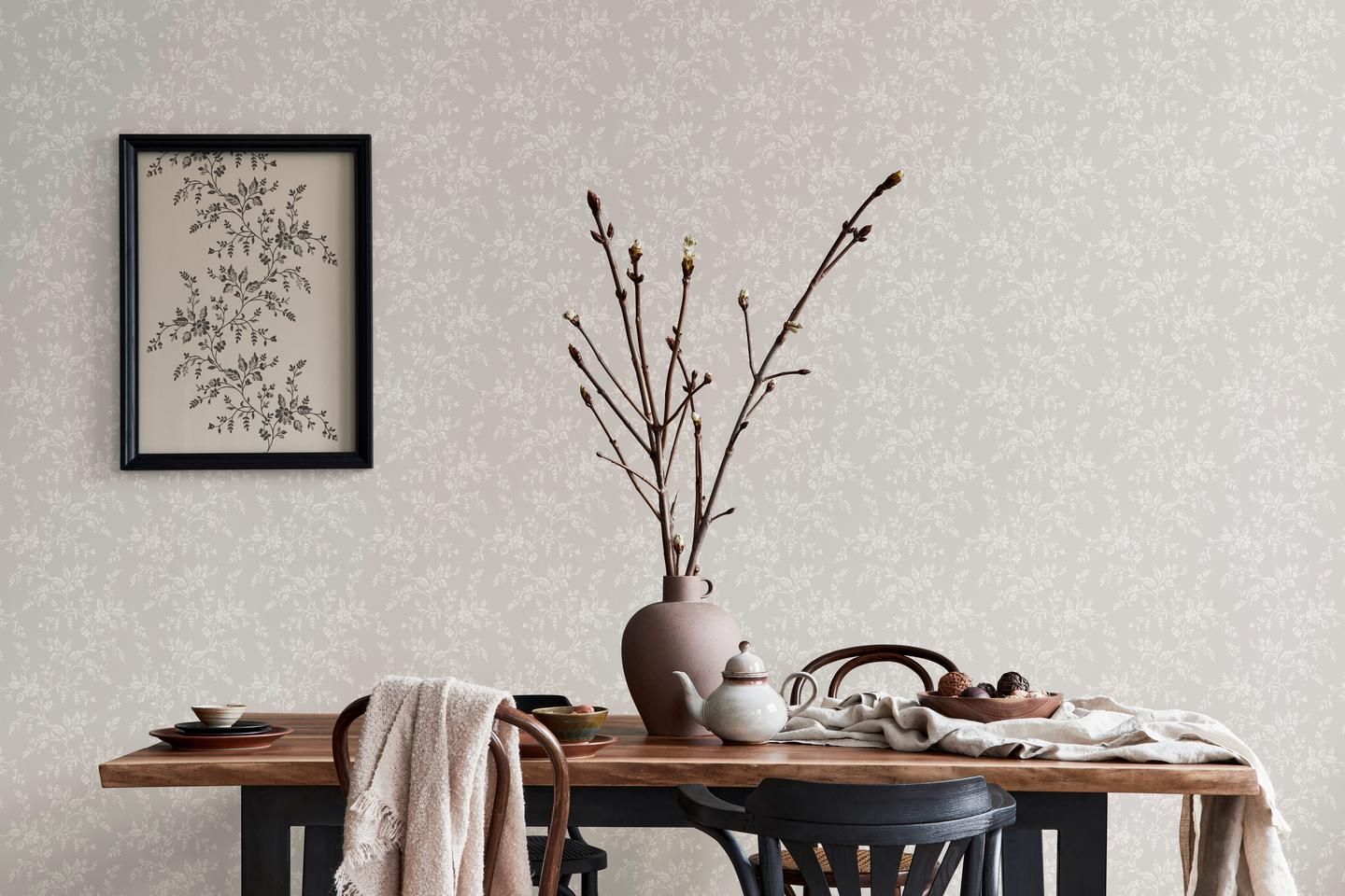 Kuitutapetti Akaasia 3007-4 10,05x0,53m rulla kuitu