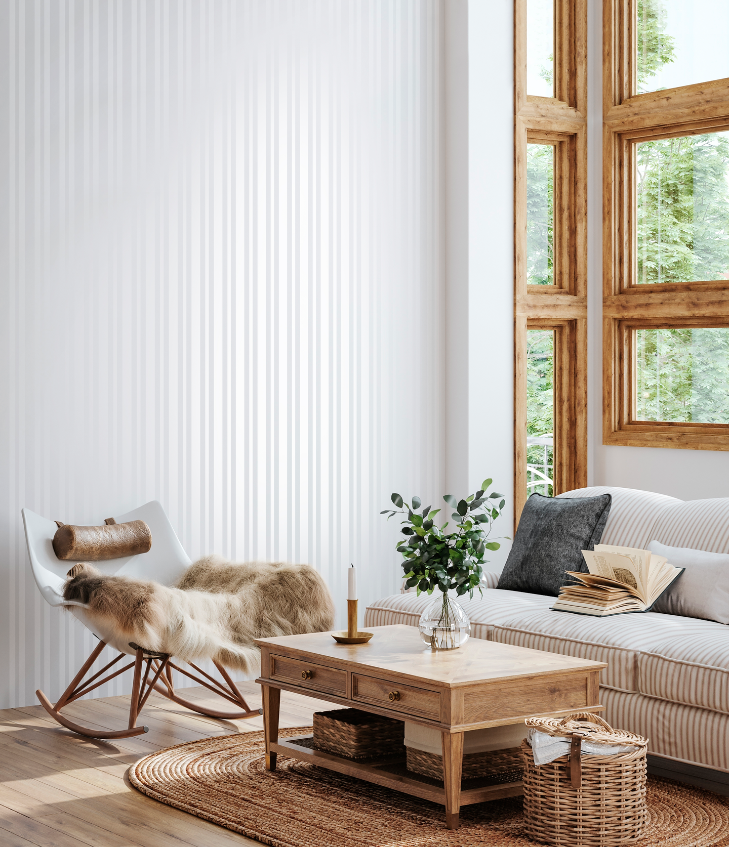 Kuitutapetti Akaasia 5426-1 10,05x0,53m rulla kuitu