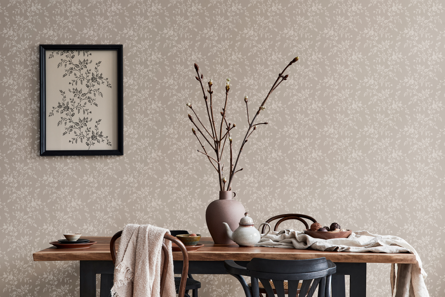 Kuitutapetti Akaasia 3007-1 10,05x0,53m rulla kuitu