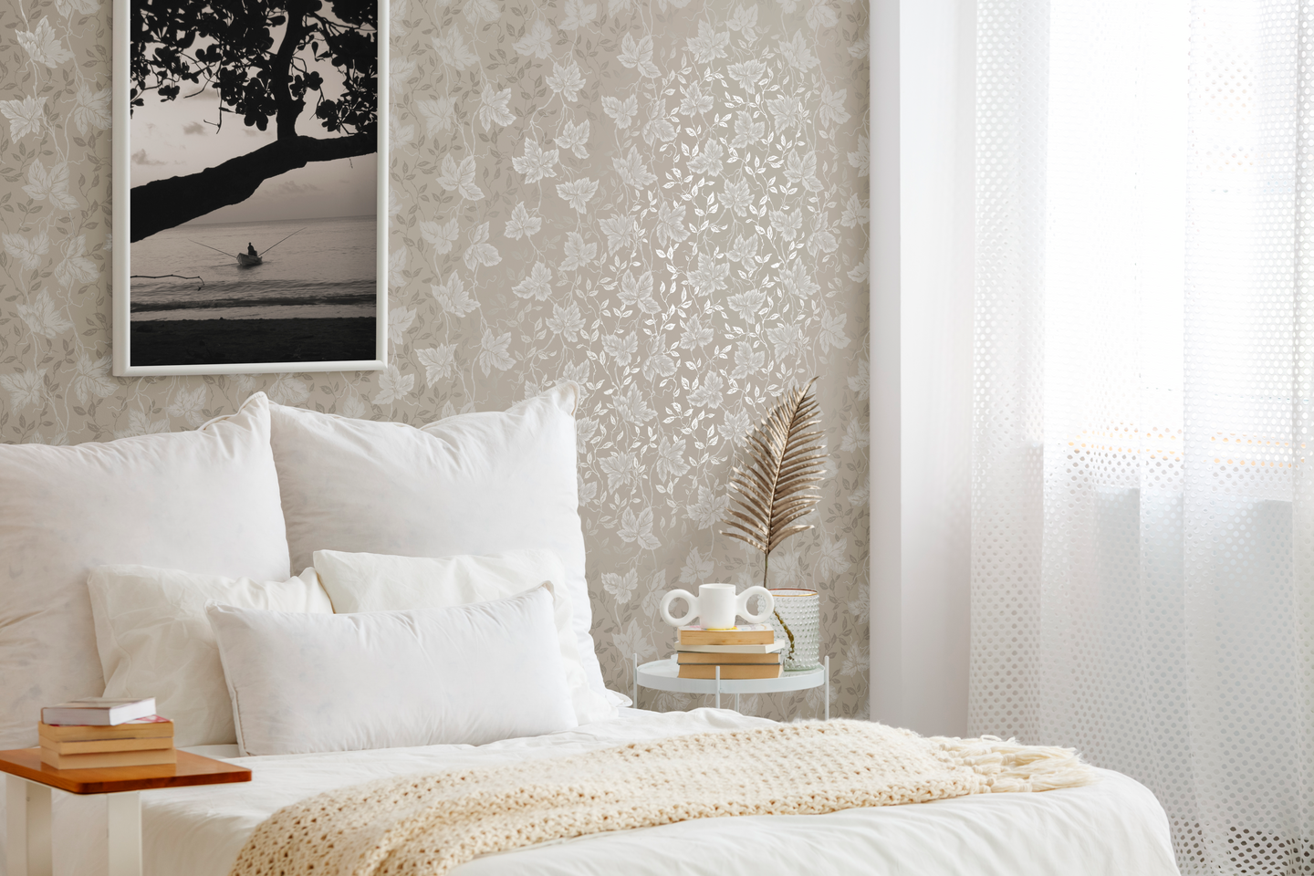 Kuitutapetti Akaasia 3004-1 10,05x0,53m rulla kuitu