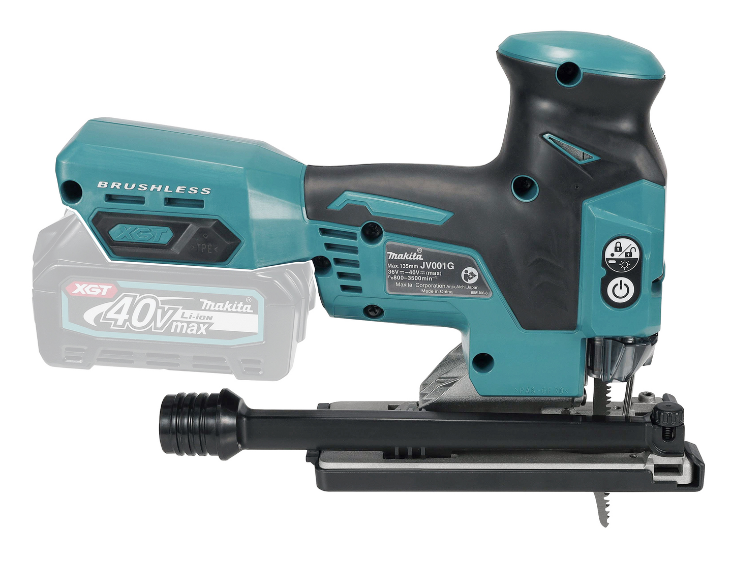 Akkupistosaha Makita JV001GZ XGT 40V runko