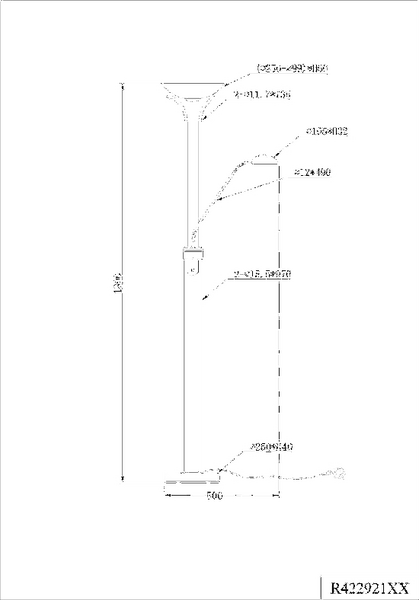 Lattiavalaisin TRIO Spock led R42292107 19+5W teräs