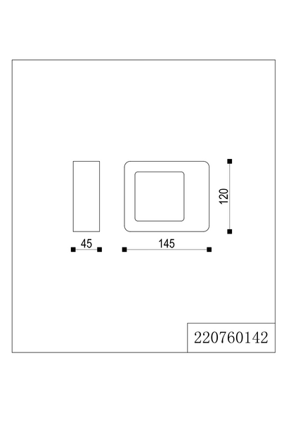 Ulkoseinävalaisin TRIO Reno led IP54 antrasiitti