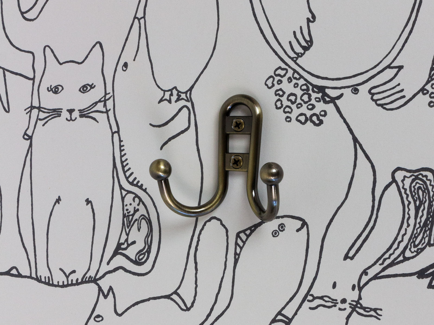 KLÄDKROK CELLO 4003 ANTIKBRONS 4ST