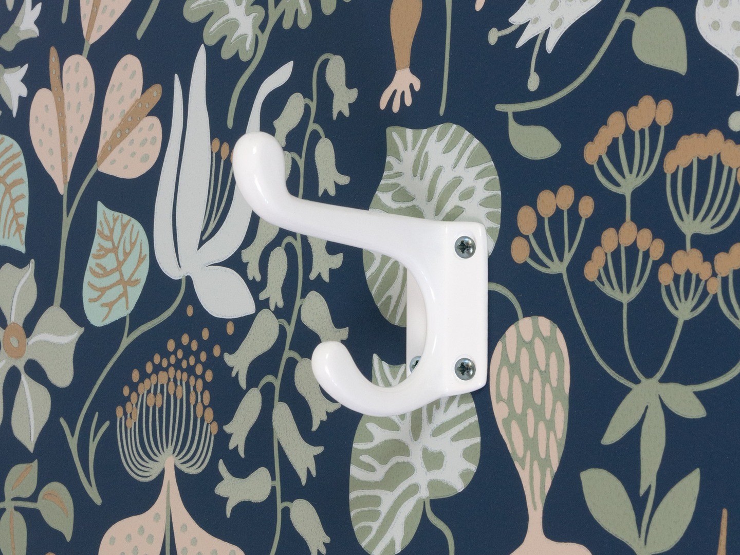 Vaatekoukku Cello 589/75 alumiini valkoinen