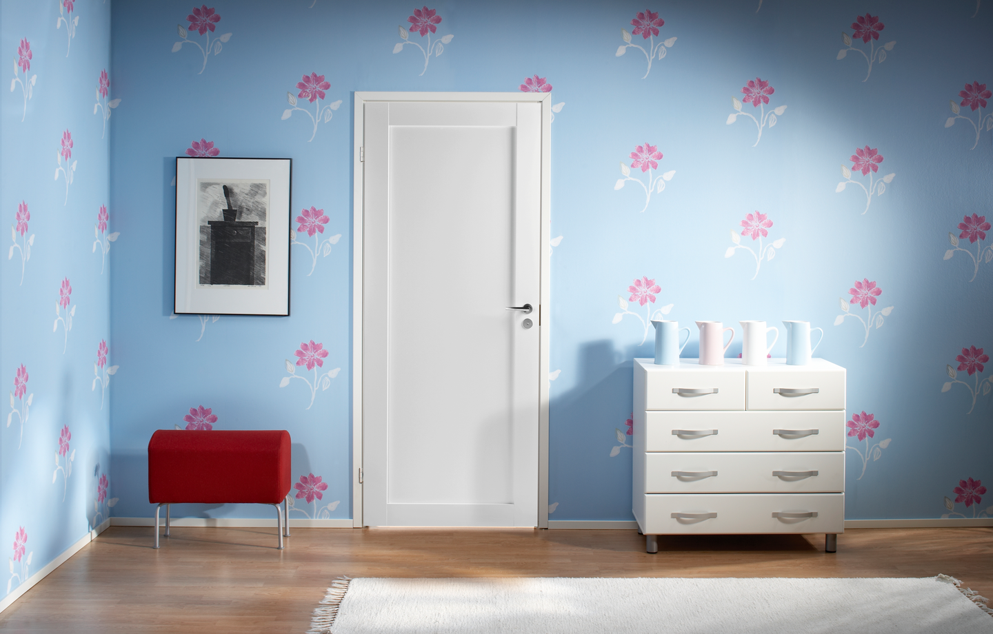 Sisäovi Swedoor Purity 301 kehysovi pinnoitettu valkoinen