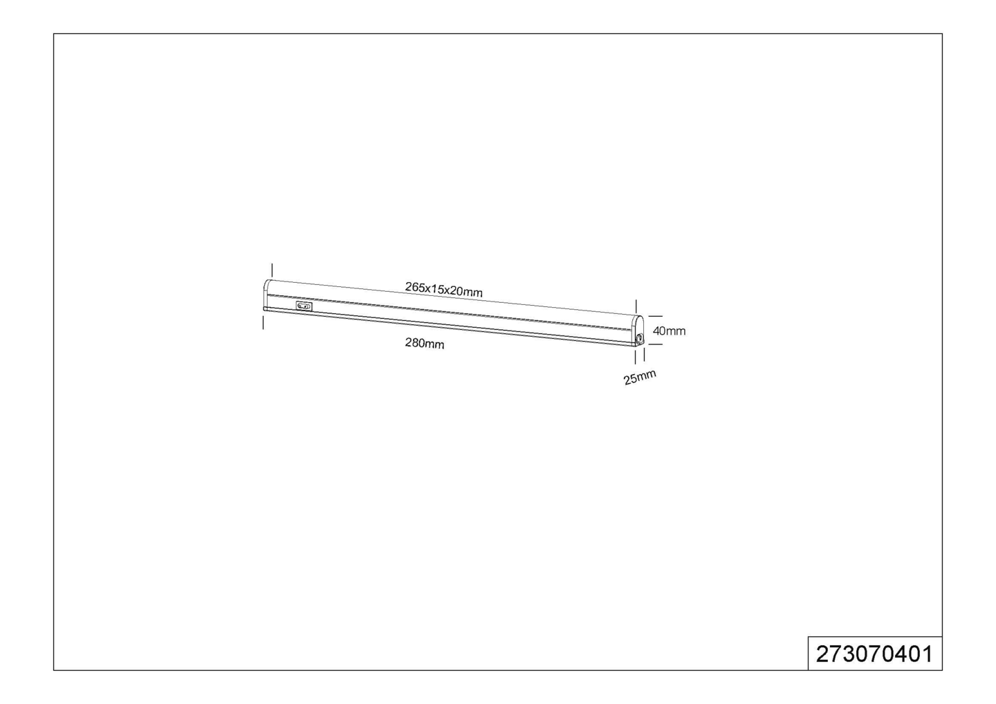 Led-valaisin TRIO Ramon 28cm 3,5W valkoinen