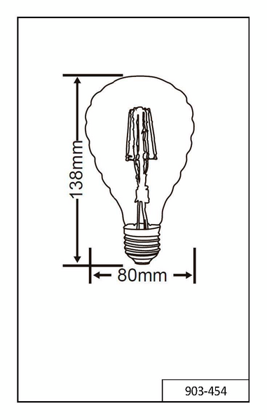 Led-lamppu TRIO Filament 903-454 koriste E27 4W 140lm