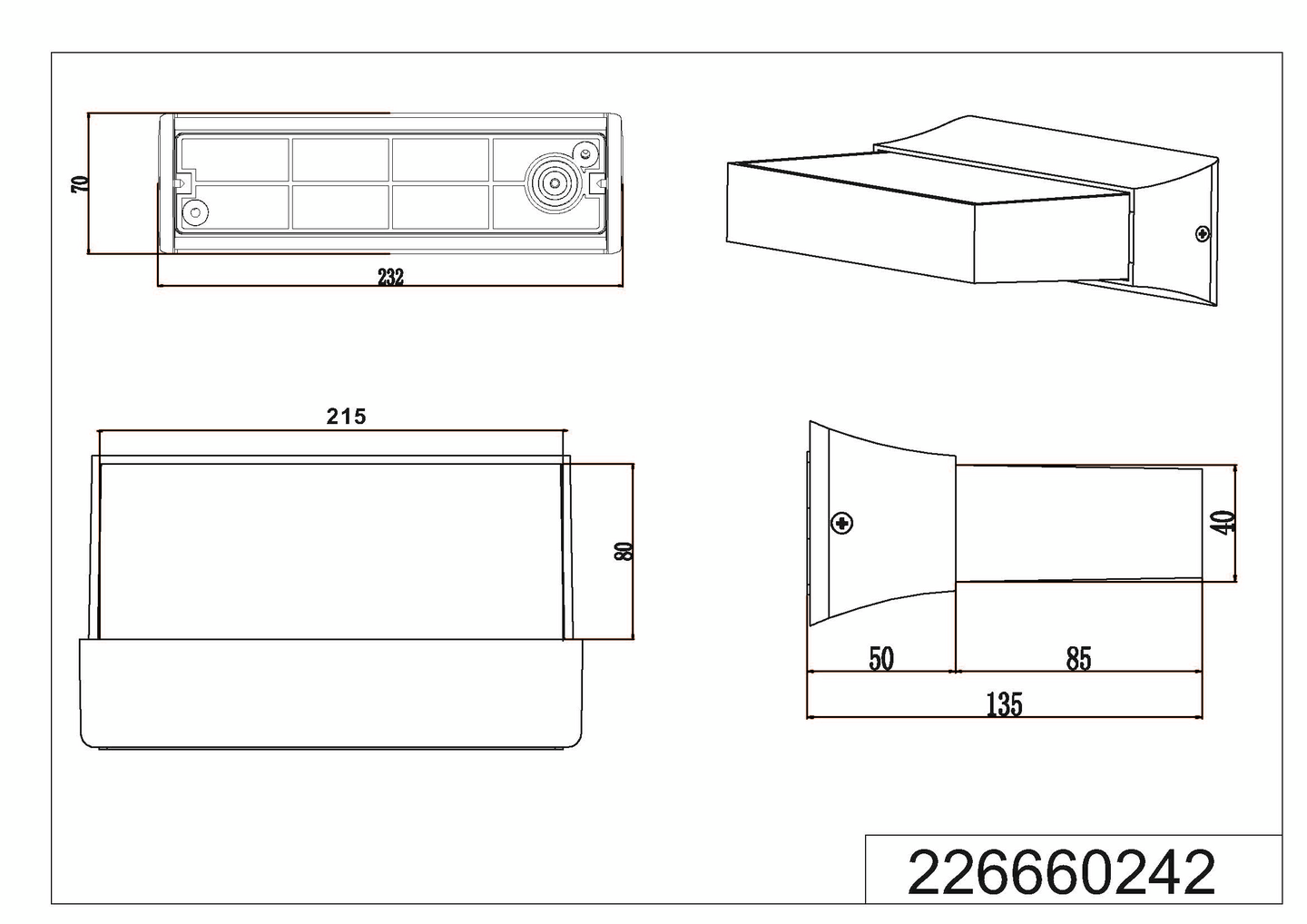 Ulkoseinävalaisin TRIO Cuando led 11W antrasiitti