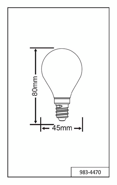 Led-lamppu TRIO Filament 983-4470 E14 mainos 4,5W 470lm 2700K switch dimmer