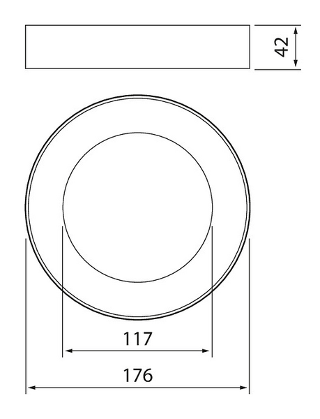 Yleisvalaisin Airam Ronda II 175 12W 840 IP20