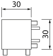Kulmaliitin Airam Linear oikea