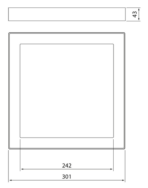 Pinta-asennusvalaisin Airam Kubo 1700lm 4000K 21W