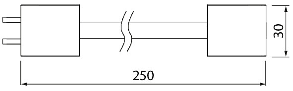 Välijohto Airam Linear 0,25m