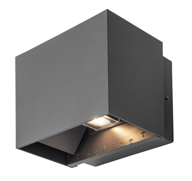 Ulkoseinävalaisin Airam Brick Double IP65 IK06 10W/930PCC harmaa