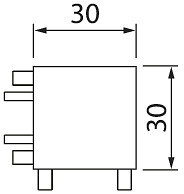 Kulmaliitin Airam Linear vasen