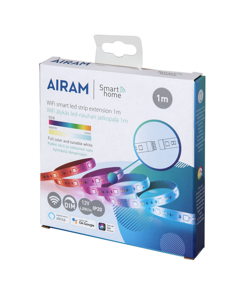 Jatkopala Airam Smart Strip led-nauhaan RGB/TW 2700-6500K 1m
