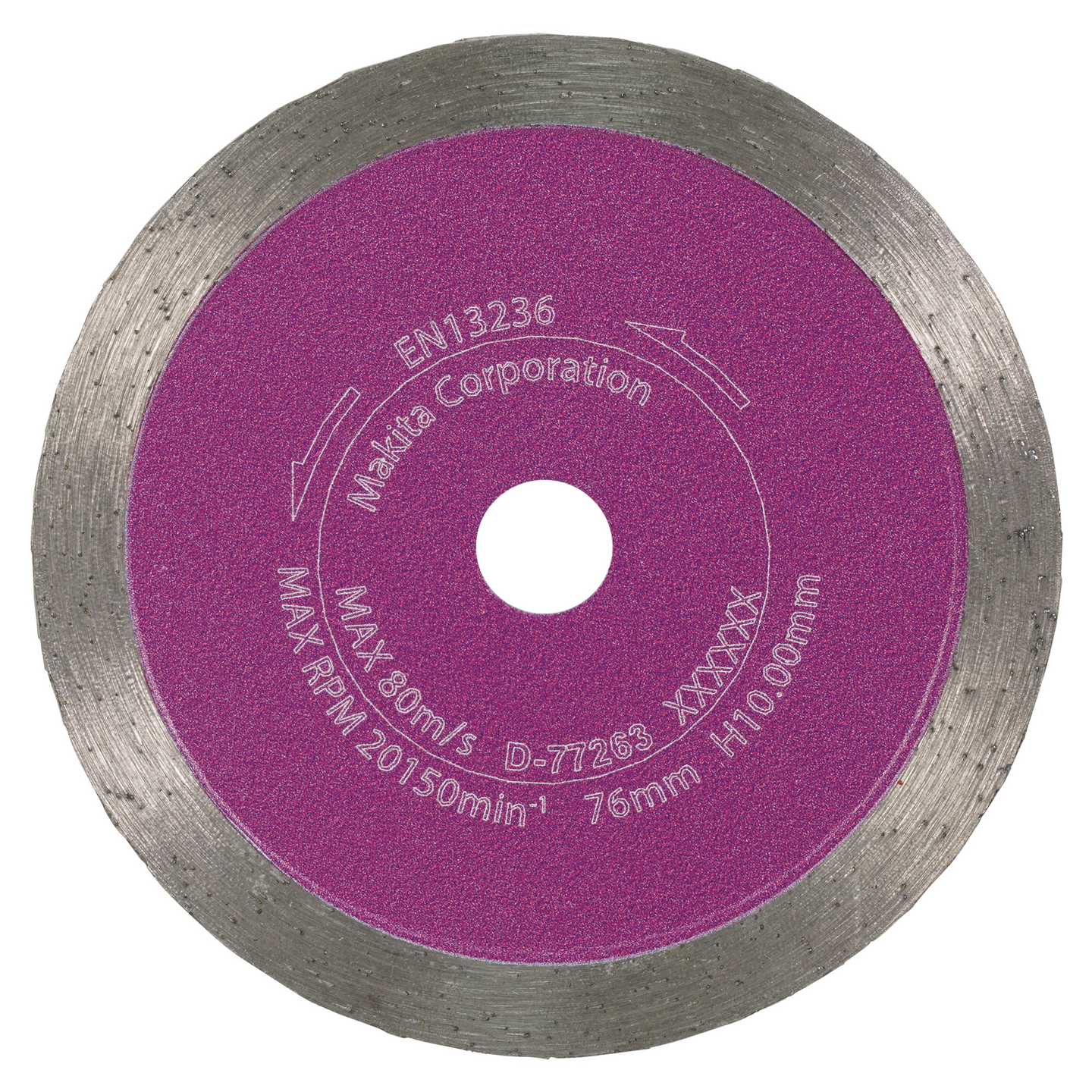 Timanttikatkaisulaikka Makita 76x10mm laatalle jatkuvakehäinen