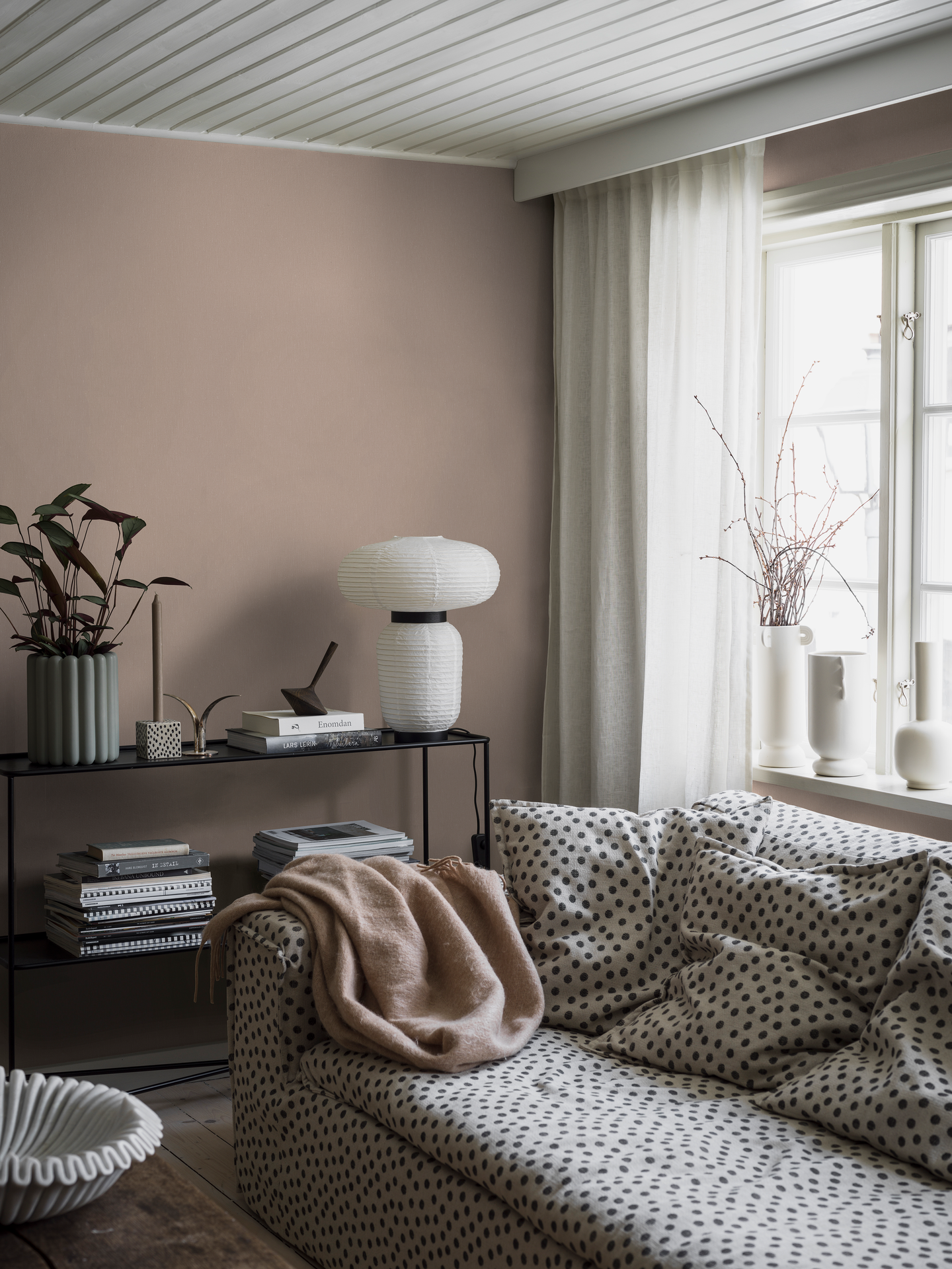 Kuitutapetti Boråstapeter Linen 4338 Raspberry Linen 10,05m