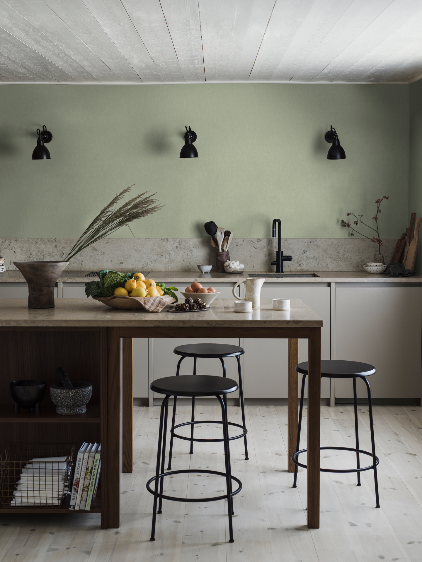 Kuitutapetti Boråstapeter Linen 4340 Flourishing Green 10,05m