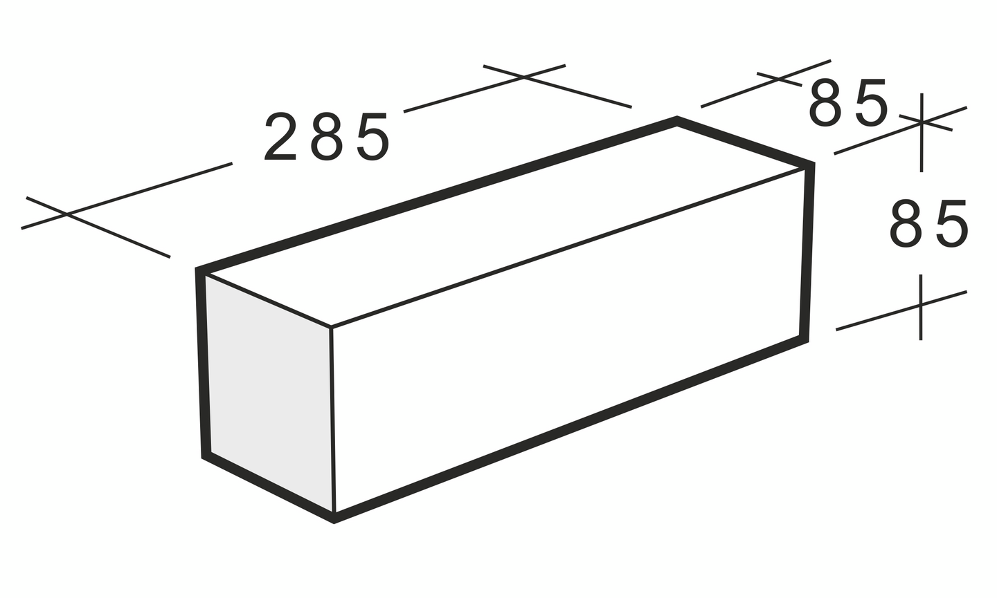Väliseinätiili Weber MKH Kahi 285x85x85