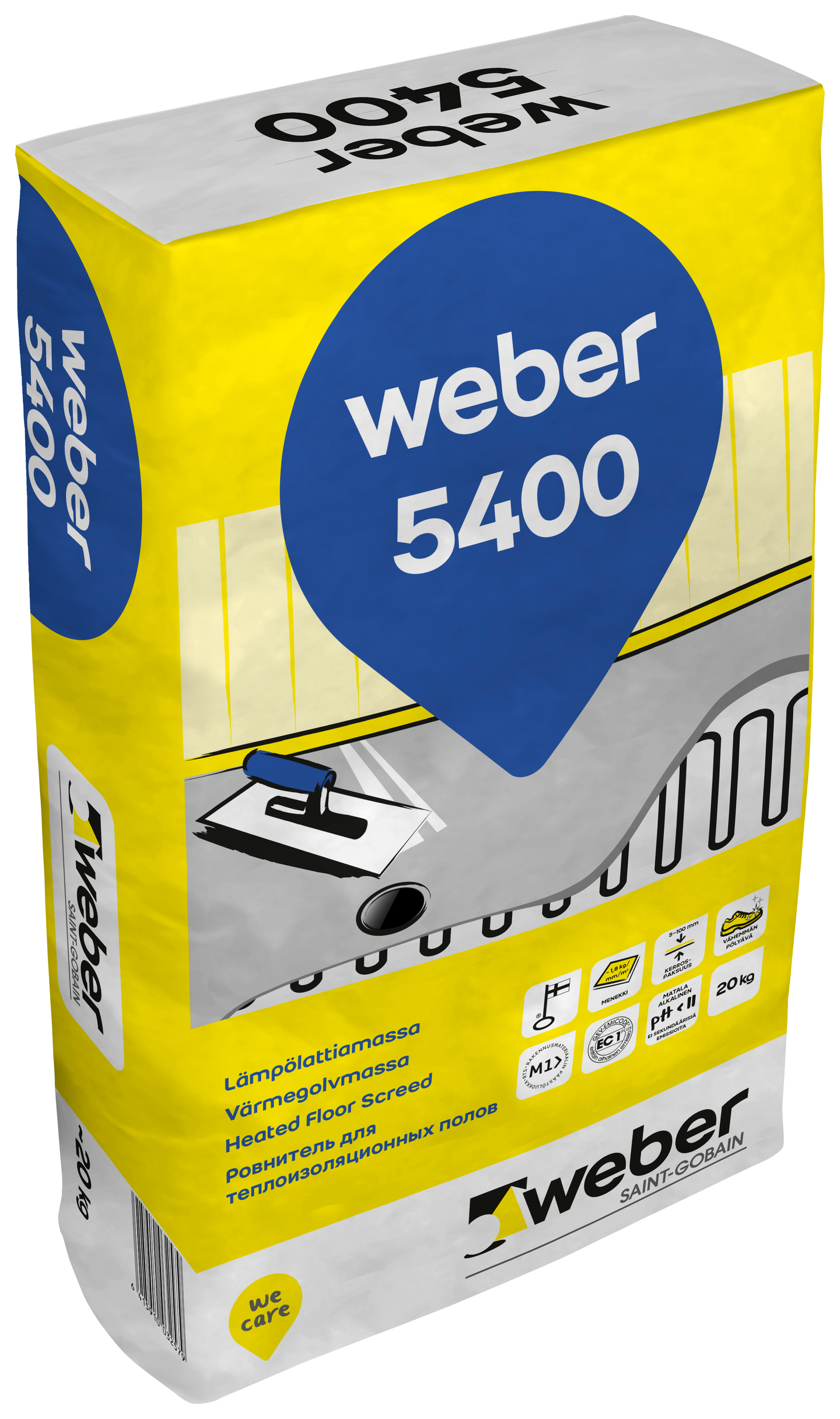 Lämpölattiamassa Weber 5400 20kg