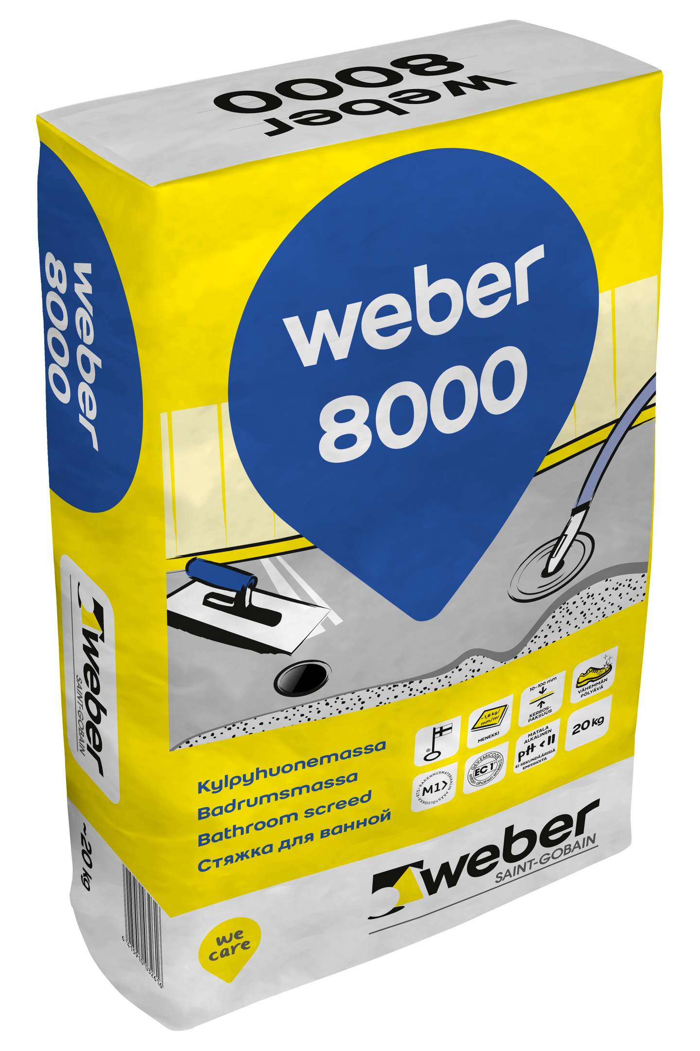 Kylpyhuonemassa Weber 8000 20kg