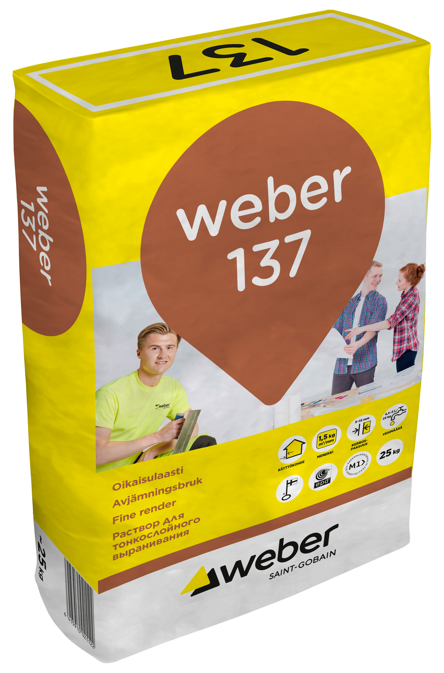 Oikaisulaasti Weber 137 25kg