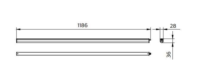 Runkovalaisin PHILIPS Ledinaire Batten BN021C Led20S/840 L1200