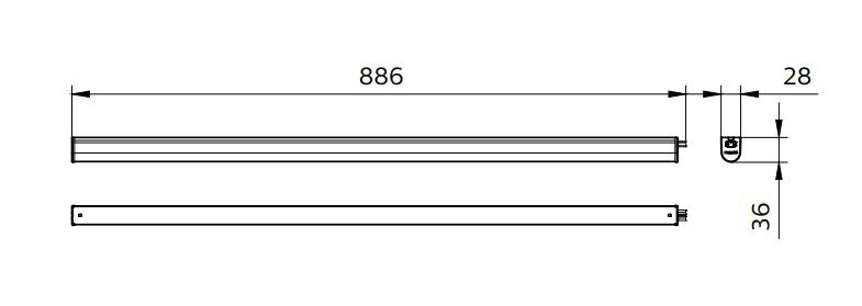 Runkovalaisin PHILIPS Ledinaire Batten BN021C Led15s/840 L900