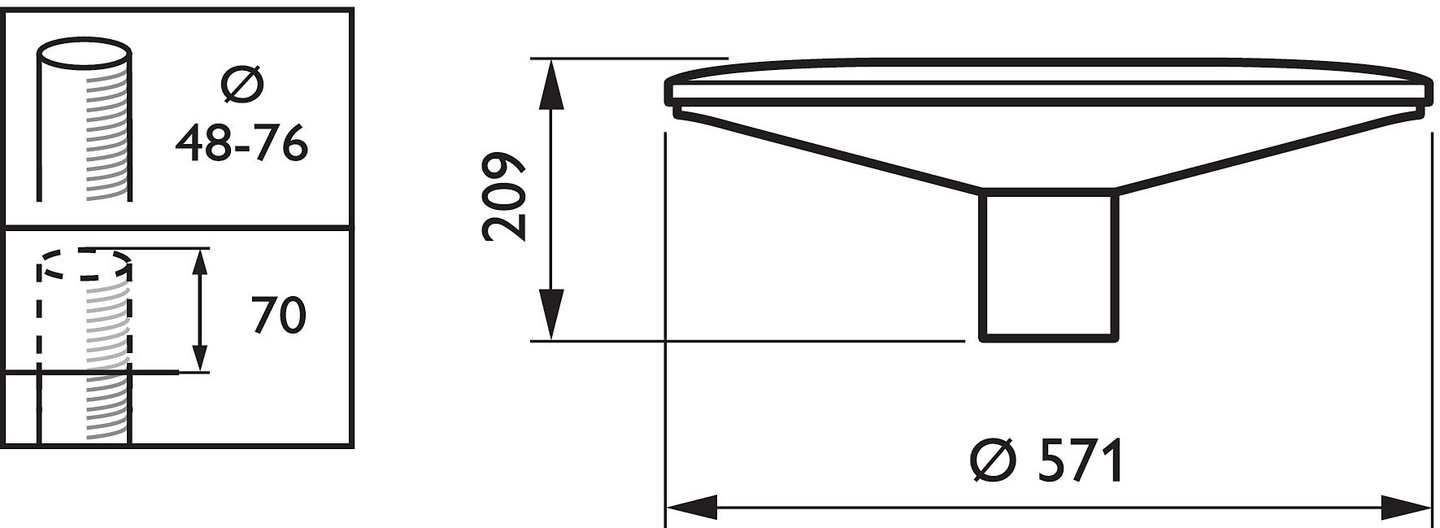 Pylväsvalaisin Philips Townguide BDP100