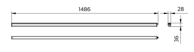 Runkovalaisin PHILIPS Ledinaire Batten BN021C Led25s/840 L1500
