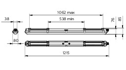 Teollisuusvalaisin PHILIPS suljettu G2 Led40s/840 PSD L1200