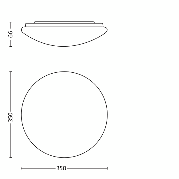 Kattovalaisin Philips Wawel 1600lm 2700-5300K 17W valkoinen