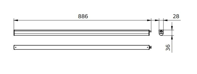 Runkovalaisin PHILIPS Ledinaire Batten BN021C Led14s/830 L900