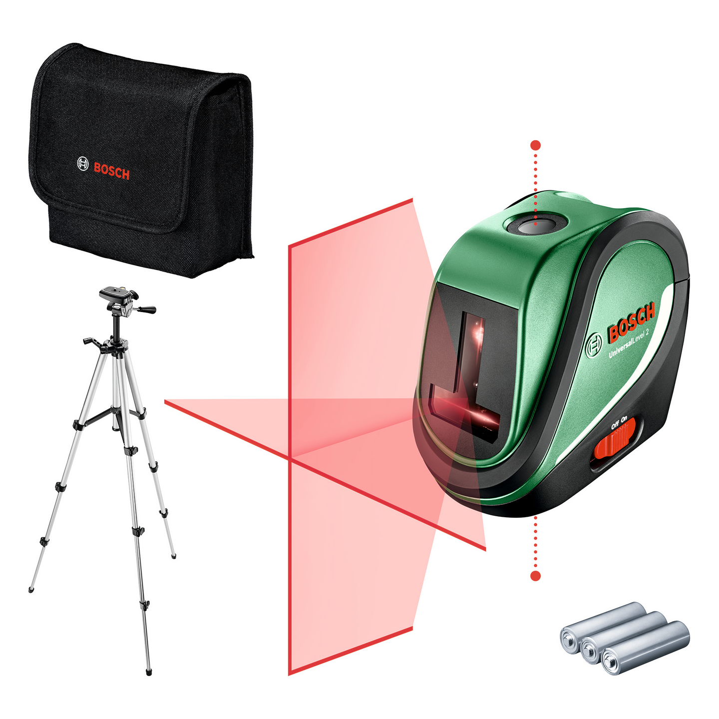 Ristilinjalaser Bosch UniversalLevel 2 setti